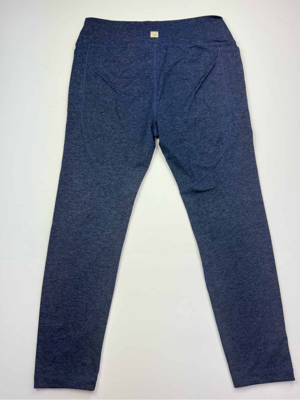 VUORI The Rise The Shine Crop Legging XL Dark Navy Blue Heathered High Rise Yoga